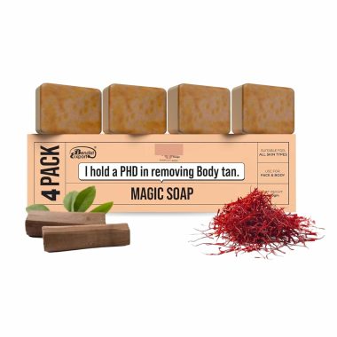 Bendist Export Hamare Ghar Ka Sandalwood Saffron Bath Soap 100 Gms Pack of 4 Paraben Free