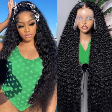30 Inch 13x6 HD Lace Front Wig Deep Wave Human Hair 200 Density Glueless Pre Plucked