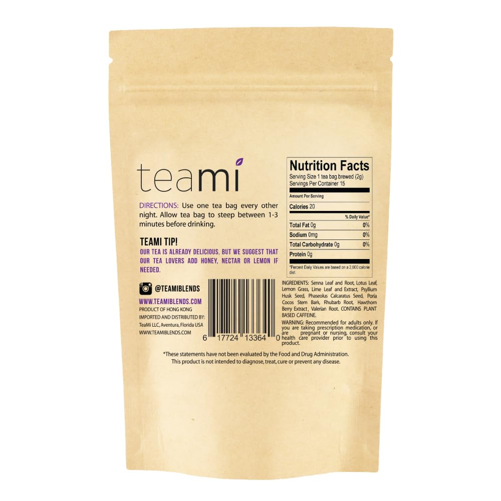 Teami Colon Detox Tea All Natural 30 Day Supply Lemon 15 Tea Bags - Image 2