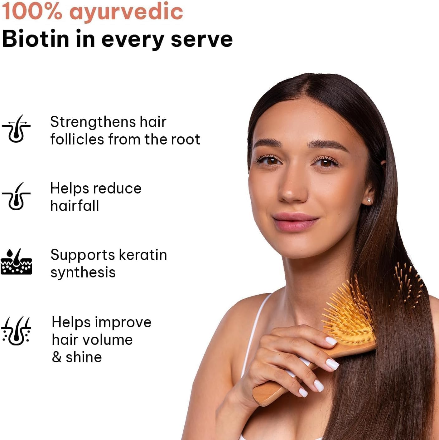 HEA.LTH KA.rt h k Vitals Biotin Supplement for Hair Growth and Glowing Skin 90 Tablets - Image 3