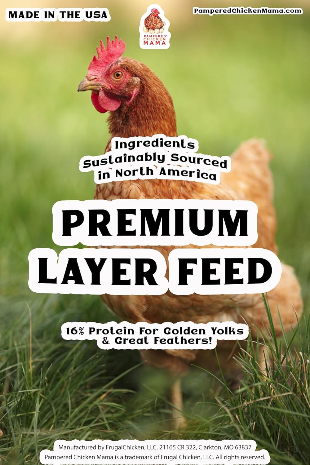 Pampered Chicken Mama 10lb Layer Feed Mash High Protein Calcium Grower Supplies - Image 2