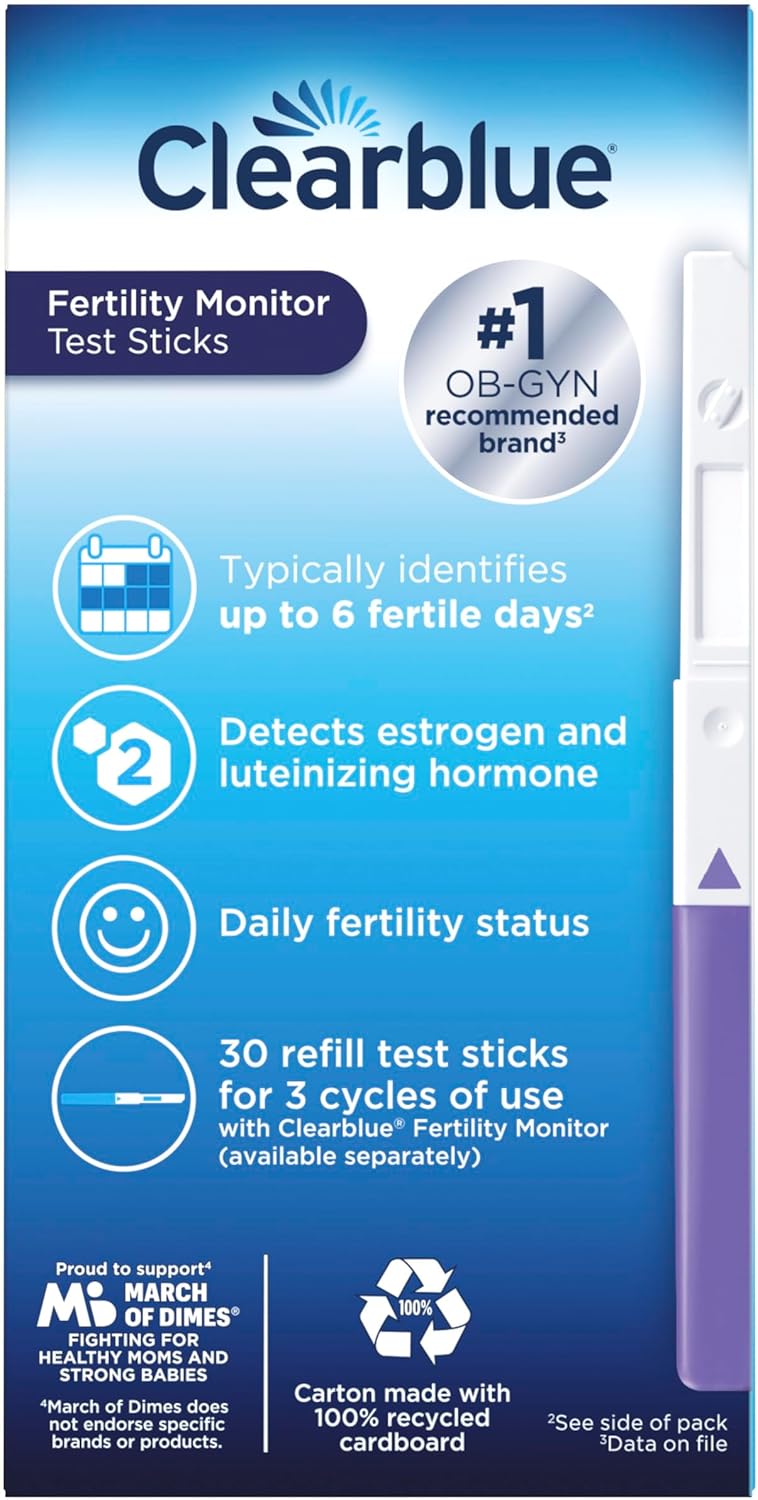 Clearblue Fertility Monitor Test Sticks 30 Count Pack - Image 11