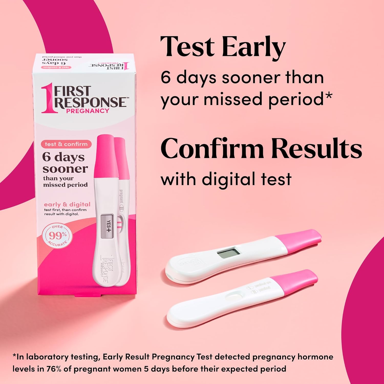 First Response 2-Pack: 1 Pregnancy Test Stick & 1 Digital Test for Accurate Results - Image 3