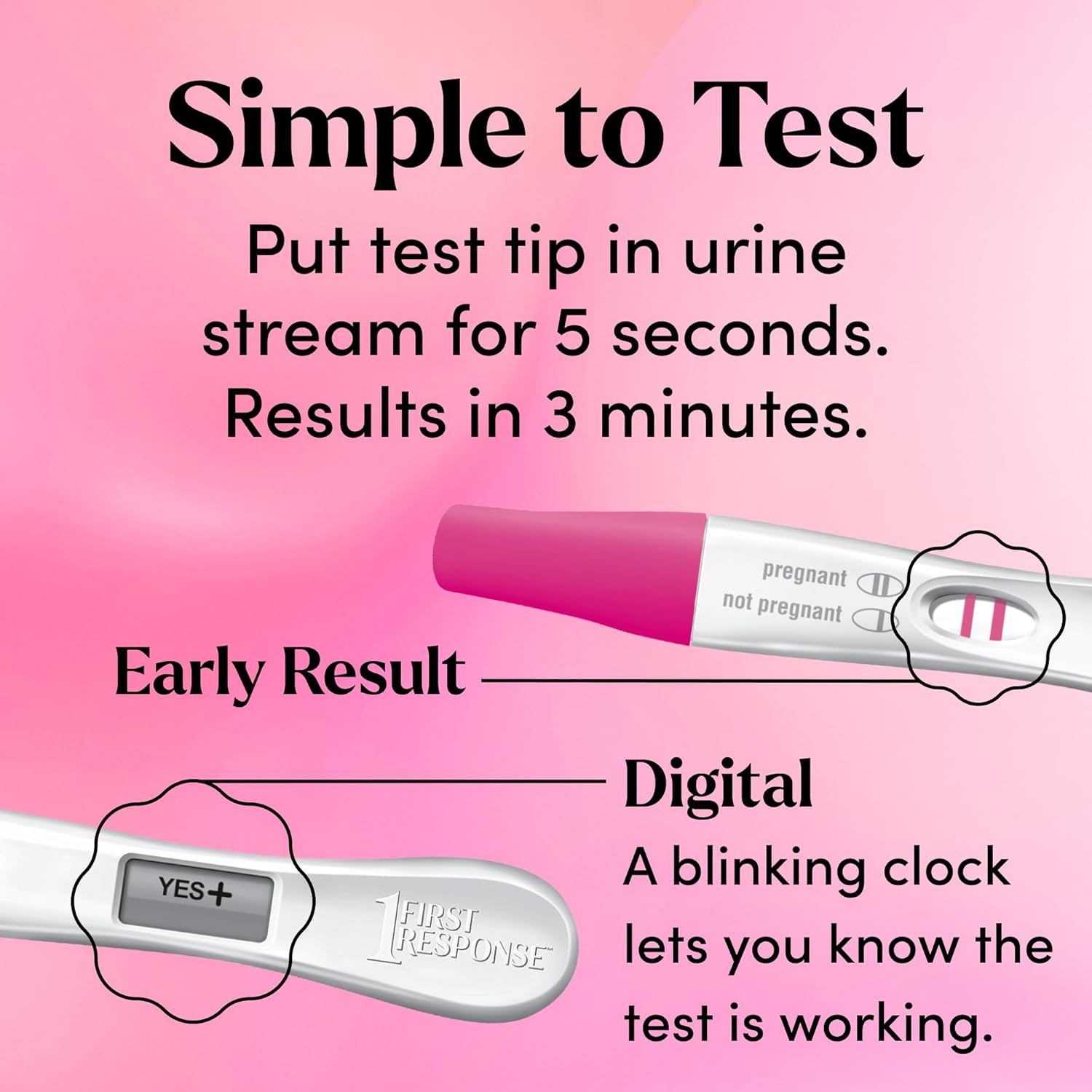 First Response 2-Pack: 1 Pregnancy Test Stick & 1 Digital Test for Accurate Results - Image 4