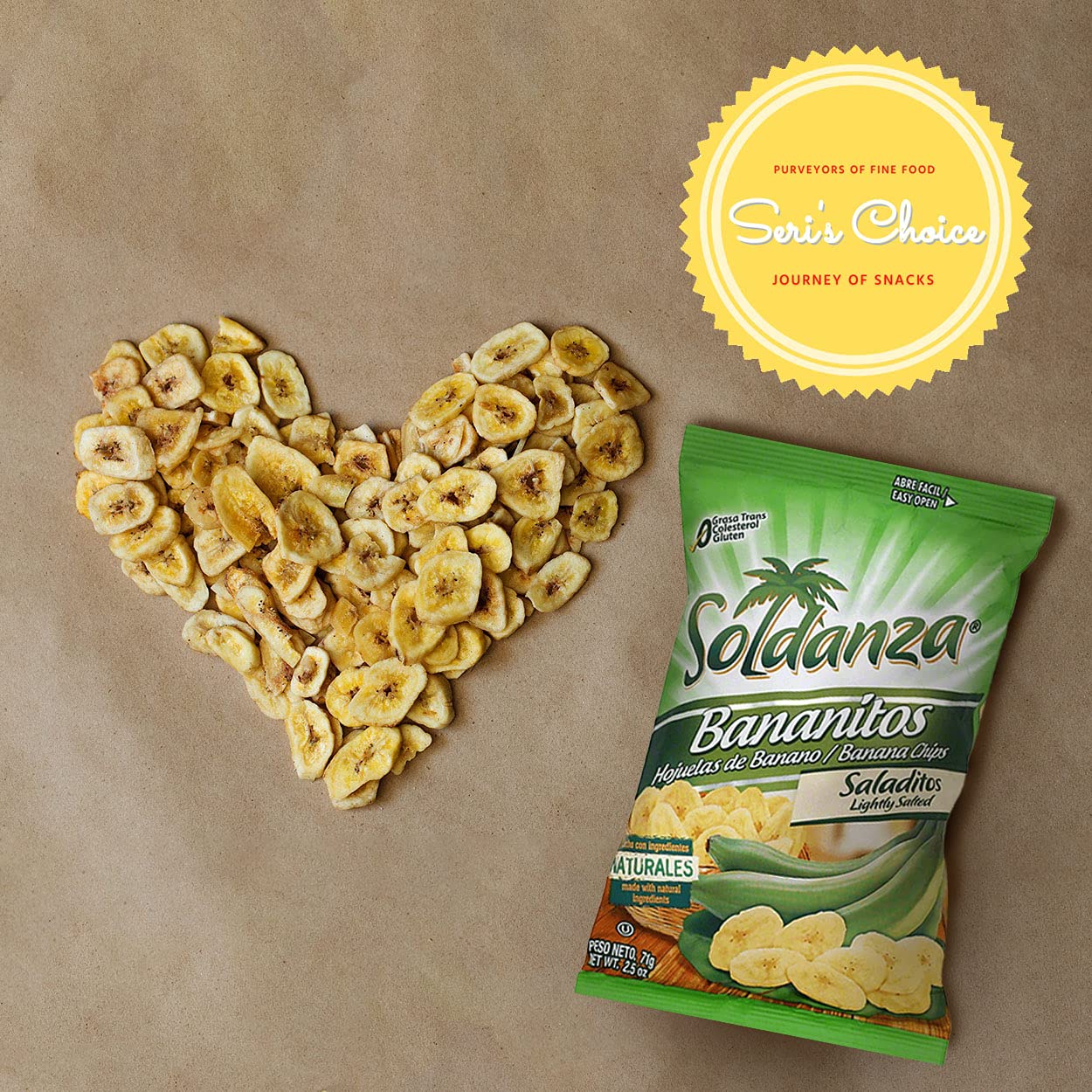 Soldanza International Snack Plantain Chips Variety Pack 2.5oz, 6 Count, 3 Flavors - Image 6
