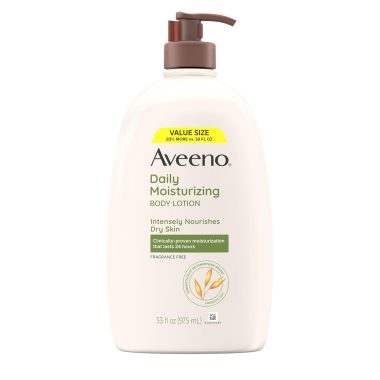 Aveeno Daily Moisturizing Body Lotion Value Size 33 fl oz Gentle Dry Skin Nourishment Prebiotic Oat