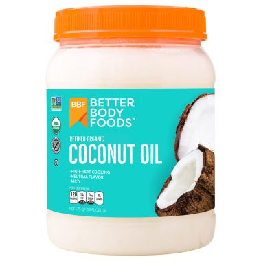 BetterBody Foods Organic Refined Coconut Oil 56 Fl Oz All Purpose for Cooking Baking Hair Skin