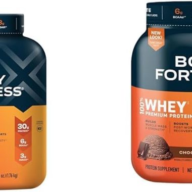 Body Fortress 100% Whey Premium Chocolate Protein Powder 3.9lb & 1.78lb Value Pack
