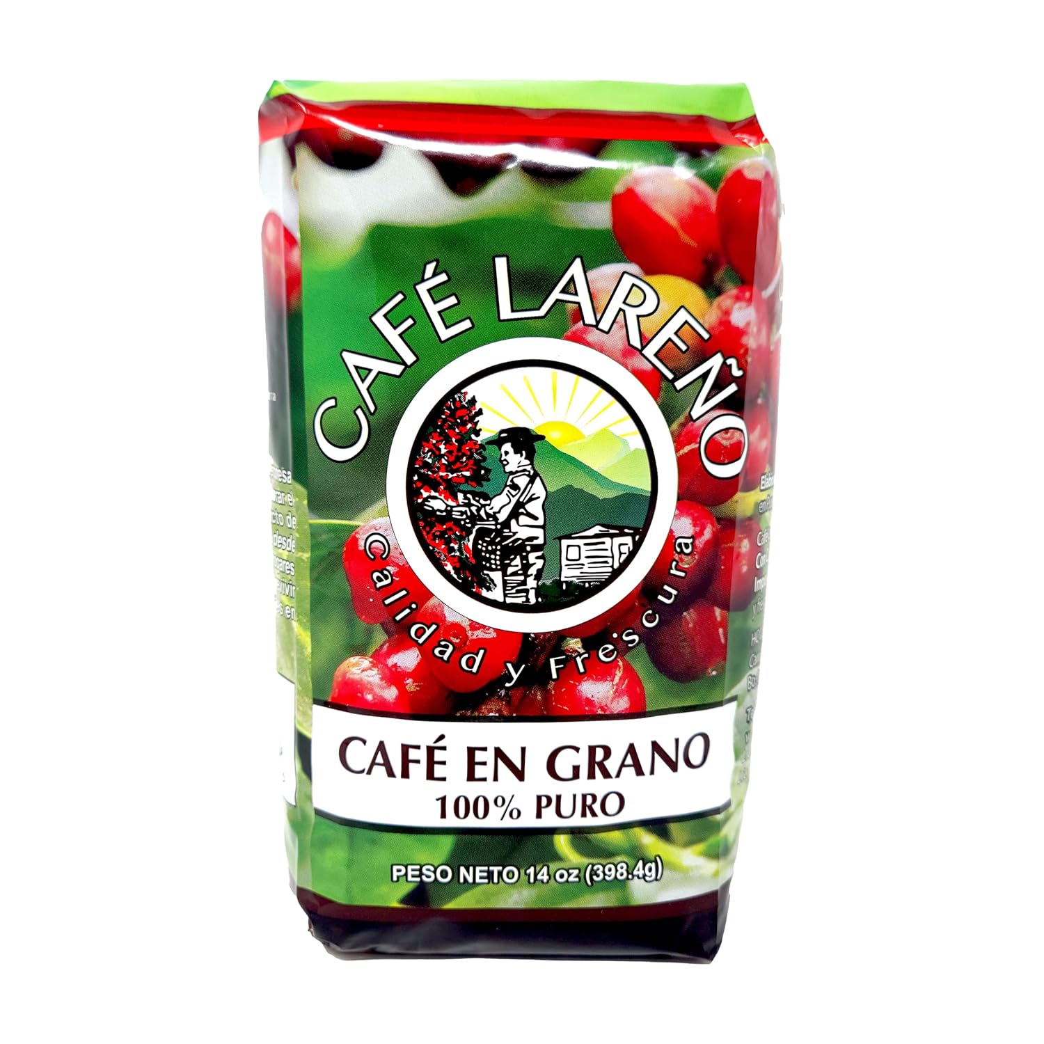 Café Lareño Whole Bean Coffee 14 Ounce Bag from Lares Puerto Rico