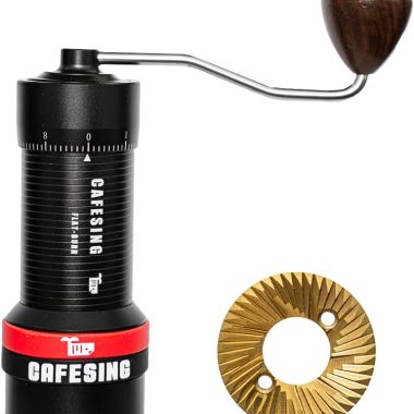 CafeSing ORCA go Flat Burr Manual Coffee Grinder for Freshly Ground Beans