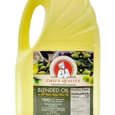 Chef's Quality 128 Ounce Blend of Vegetable and Extra Virgin Olive Oil
