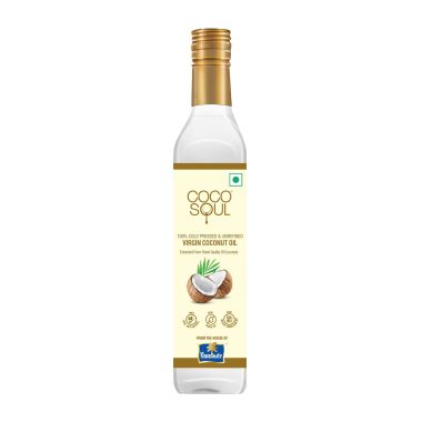 Coco Soul Cold Pressed Virgin Coconut Oil 250ml 60% MCT for Cooking Keto Friendly A1 Grade