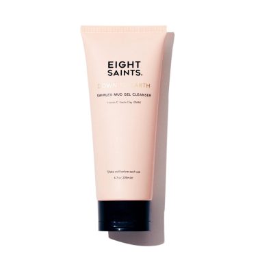 Eight Saints Down To Earth 6.7 oz Mud Gel Face Wash Natural Organic Gentle Daily Anti Aging Makeup Remover Hydrating