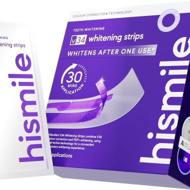 Hismile V34 Color Corrector Whitening Strips 14 Count Teeth Stain Treatment