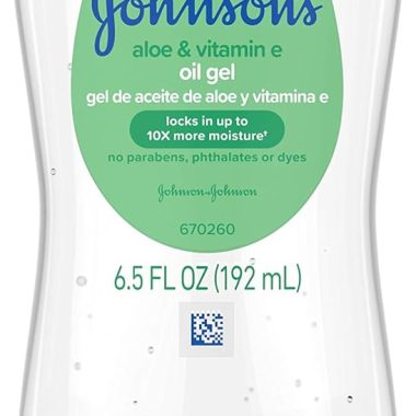 Johnson's Baby Oil Gel with Aloe Vera and Vitamin E 6.5 oz Hypoallergenic