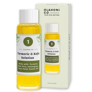 Kojic Acid Turmeric Liquid Solution for Dark Spots Hyperpigmentation 3.4 Oz Bottle