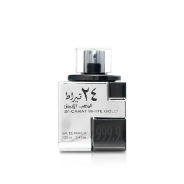 Lattafa 24 Carat White Gold Men's Eau de Parfum 3.4 oz Spray