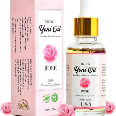 MERICH Rose Scented Yoni Oil for Women pH Balance Odor Elimination Gentle Cleansing