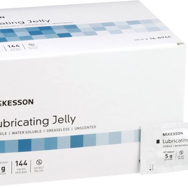 McKesson Lubricating Jelly 5g Individual Packets Water Based Non-Sticky Sterile Medical Lube