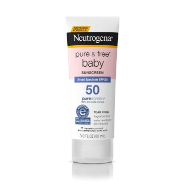 Neutrogena Pure Baby Mineral Sunscreen Lotion SPF 50 Zinc Oxide 3 fl oz Pack of 2