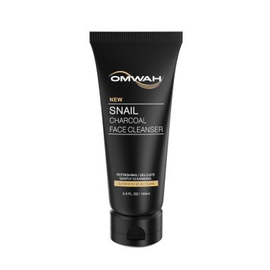 OMWAH Advanced Snail Mucin Charcoal Deep Cleansing Gel Face Wash 3.5 Ounce