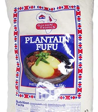 Plantain Fufu Flour 10 LB Bag Authentic Caribbean Cuisine