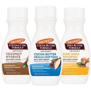 Palmer's Vitamin E Body Lotion Variety Pack for Dry Skin 8.5 oz Bottles 3 Count