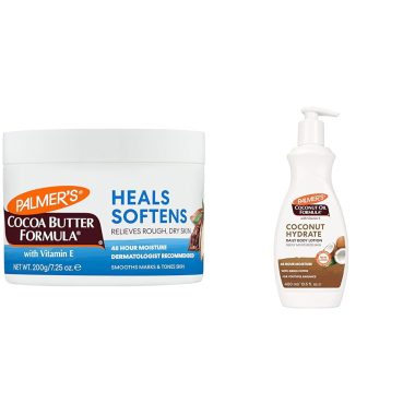 Palmer's Cocoa Butter Solid Lotion 7.25 oz Coconut Oil Body Lotion 13.5 oz Bundle