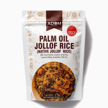 The Adom Company Authentic Native Jollof Rice Mix 430g Spicy Ready-to-Cook All-Natural 20-Min Meal