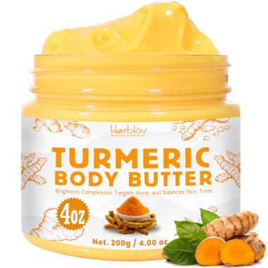 All Natural Turmeric Face and Body Cream for Brightening, Dark Spots, Hyperpigmentation, and Scars - 8 oz