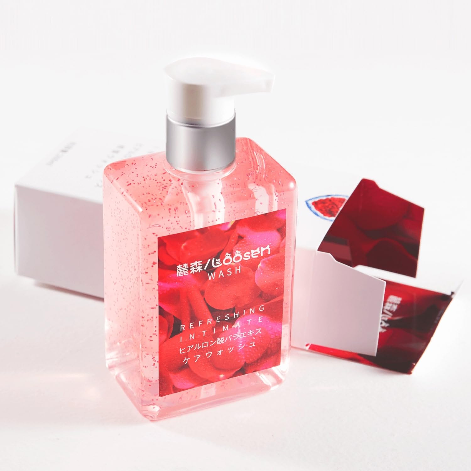 V-Wash for Women Odor Block pH Balance Feminine Wash 260ml with Natural Rose Particles