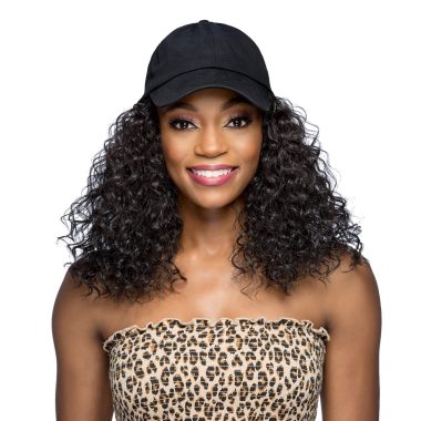 Vivica Fox CD-Curly Instant Celebrity Style Wig 1B with Black Cap