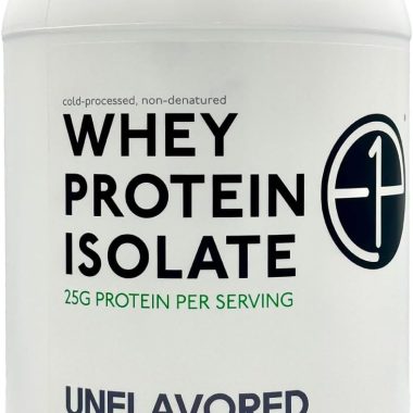 Unflavored 2lb Whey Protein Isolate Powder Non-GMO Cold-Processed Halal Kosher Certified