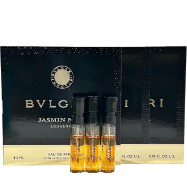 BVLGARI Jasmin Noir L'essence Women's Perfume Sample Vial Pack of 3, 1.5 ml Each