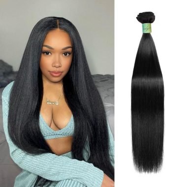 10 Inch Brazilian Virgin Human Hair Straight Bundles for Women, 13A Quality