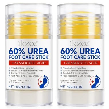 Urea 60% Foot Care Stick Cream Moisturizer for Dry Cracked Heels Hands Knees 2PCS