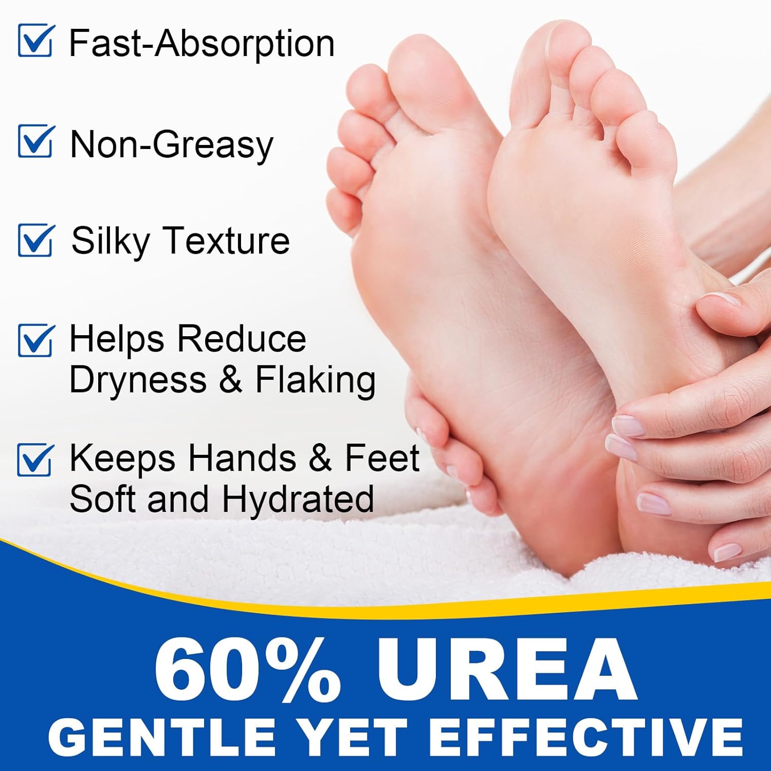 Urea 60% Foot Care Stick Cream Moisturizer for Dry Cracked Heels Hands Knees 2PCS - Image 8
