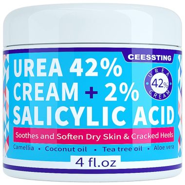 ENVISHA 42% Urea Foot Cream with Salicylic Acid for Dry, Cracked Skin - 4 oz