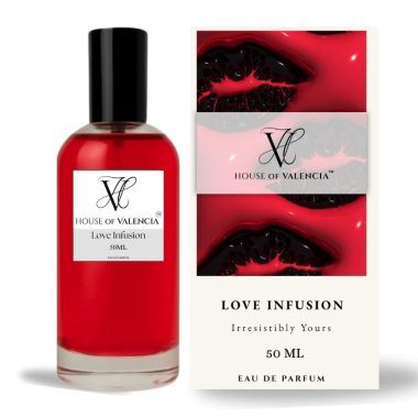 House of Valencia 50ml Unisex Love Infusion Long Lasting Perfume with Fir Resin Cedar Sweet Jasmin Amber Aroma