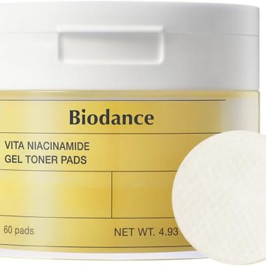 Biodance Vita Niacinamide Gel Toner Pads 140g 60 Count Dark Spot Corrector Hydrating Sensitive Skin