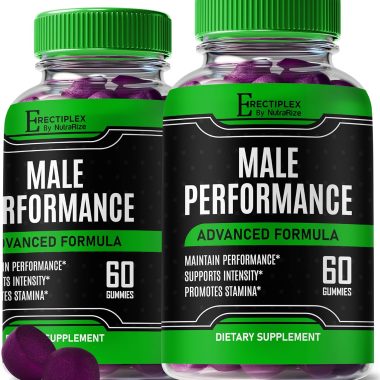 (2 Pack) ErectiPlex Male Gummies for Men, 120 Total Gummies, All-Natural Premium Formula for Stamina and Energy
