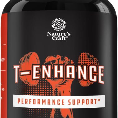 Men's Testosterone Booster Supplement 60 Capsules with Horny Goat Weed, Maca, Tongkat Ali, Tribulus