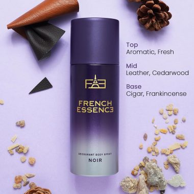 FRENCH ESSENCE 5-Pack Unisex Deodorant Combo Long-Lasting Fresh Scent Body Spray
