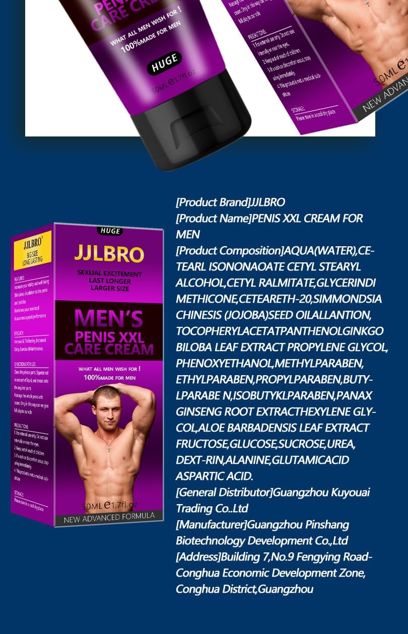 Ultimate Male Performance Men's Care Huge XXL Enlargement Cream – JJLBRO Extra Strength Enlargement Gel for Men for Prolonged Stimulation - Image 8