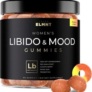 4050mg Female Libido Enhancement Gummies KSM-66 Ashwagandha & 30x Strength Red Maca