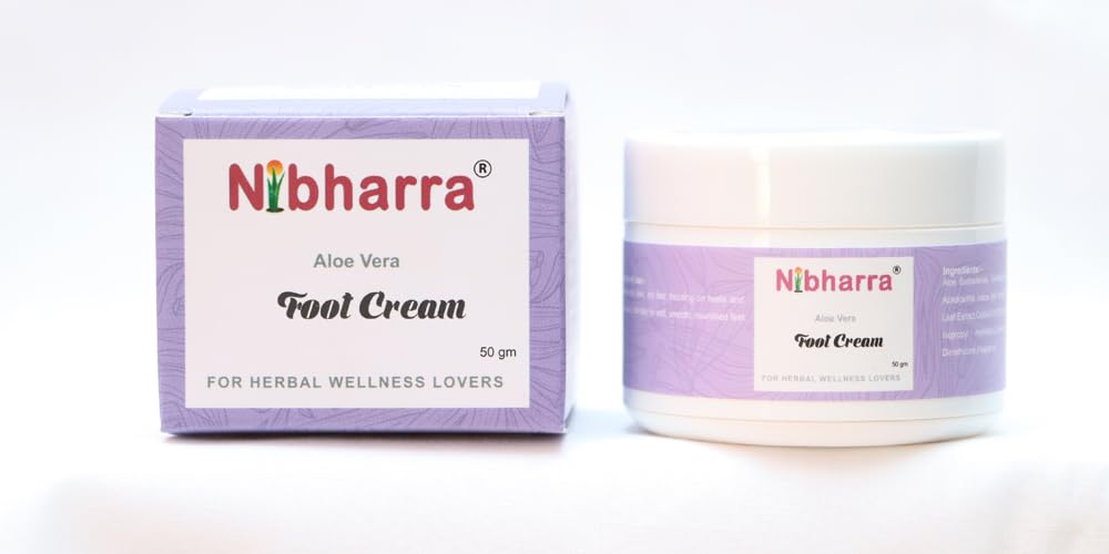 Nibharra Aloe Vera Foot Cream for Cracked Heels and Dry Feet, 50 gms - Image 4