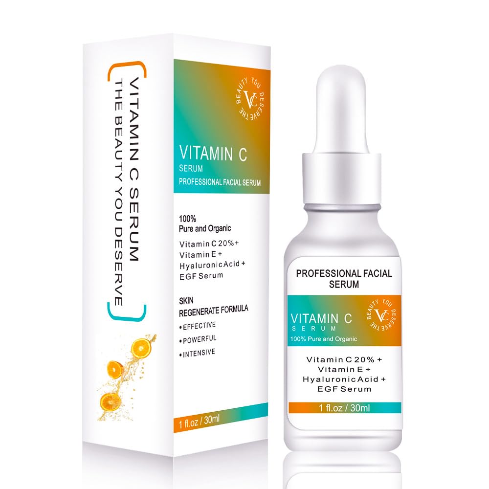 Gentle 20% Vitamin C, E & Hyaluronic Acid Serum for Sensitive Skin 1 fl oz