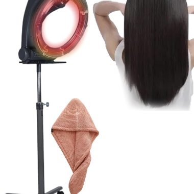 Professional Salon Standing Hair Dryer 1200W Adjustable Temperature Height for Color Treatment Machine