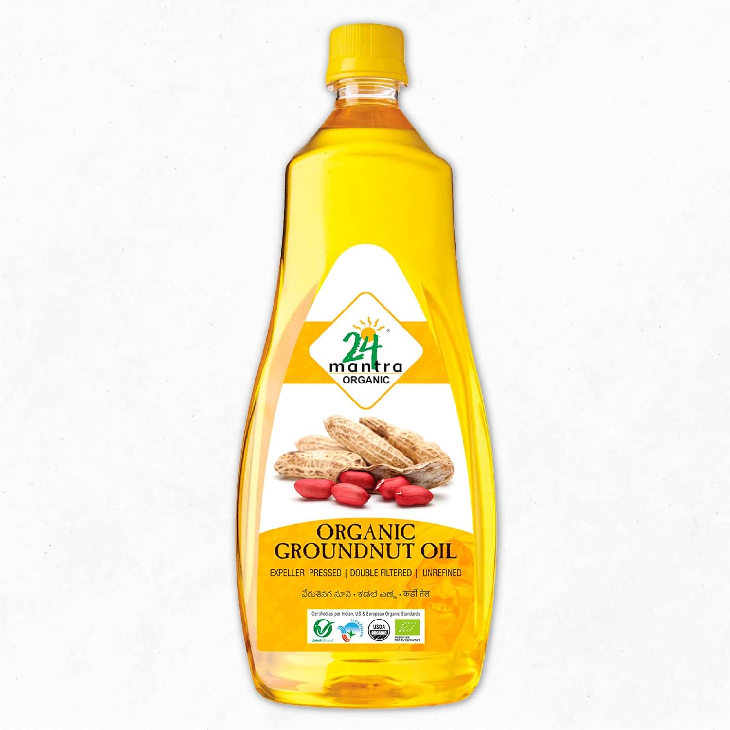 24 Mantra Organic Unrefined Groundnut Oil 1 Liter Pack Chemical Free Pesticides Free - Image 4