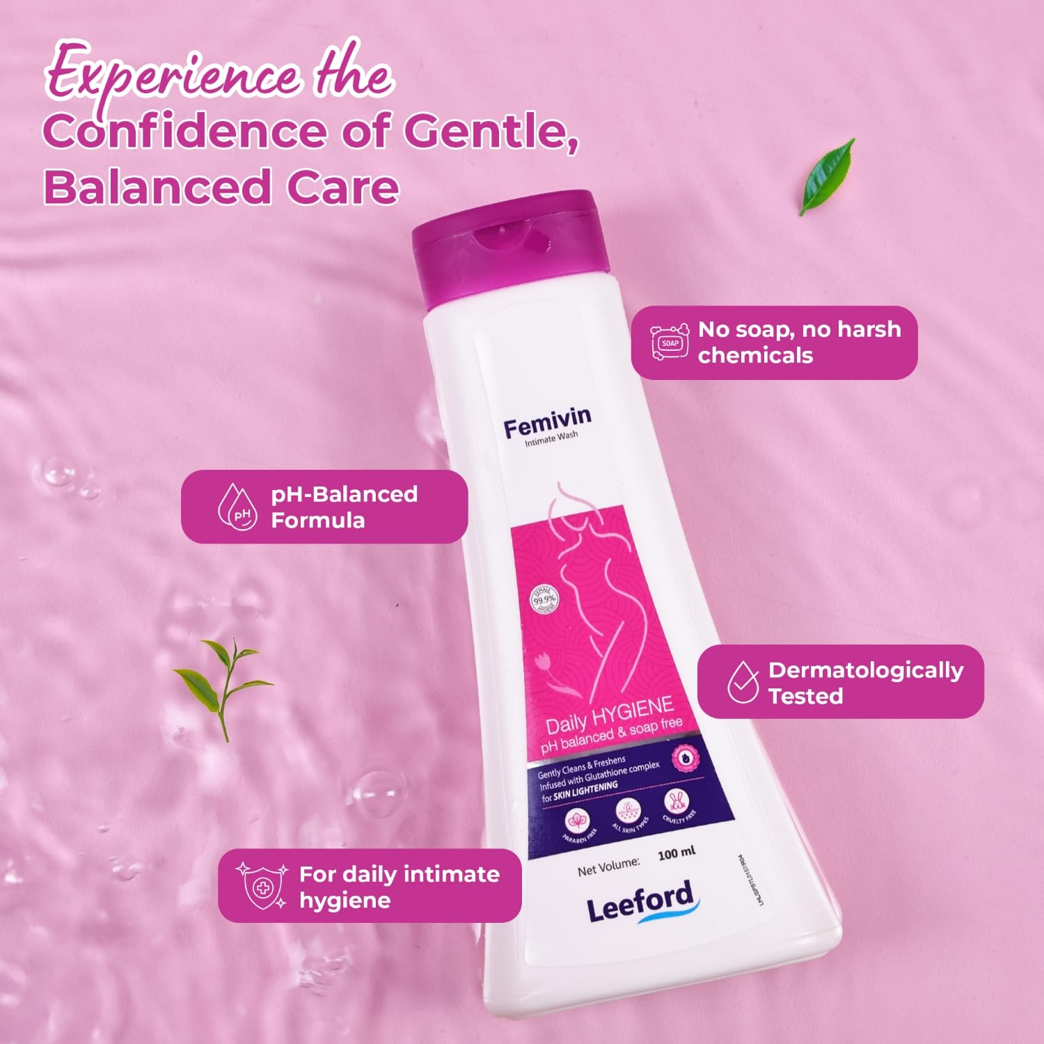 Femivin Intimate Wash 100ml Two Pack for All Skin Types Daily Use - Image 6